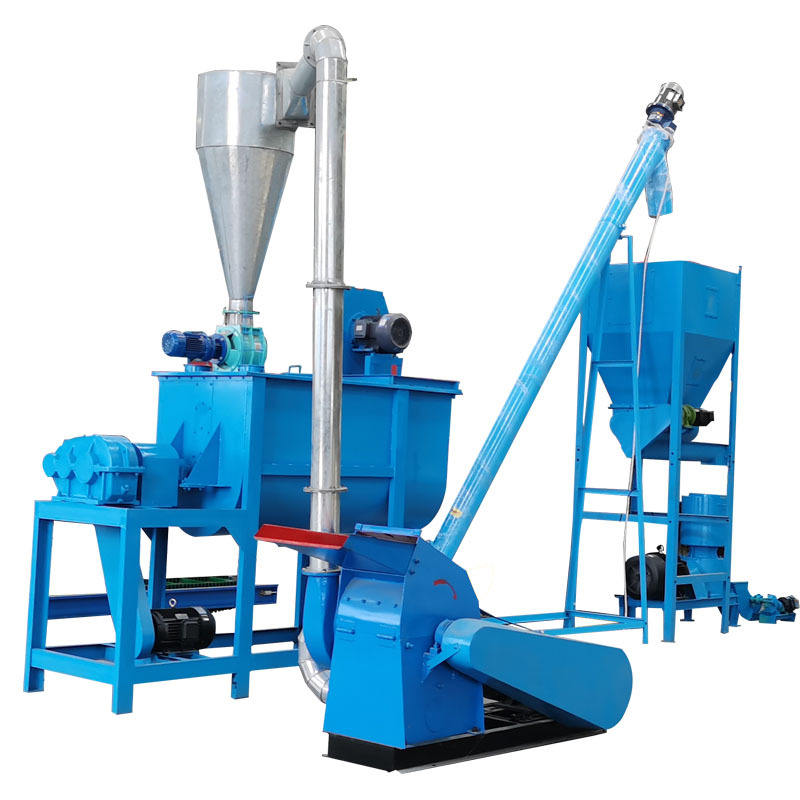 Animal Feed Machine Production Line Poultry Cattle Chicken Feed Pellet Plan